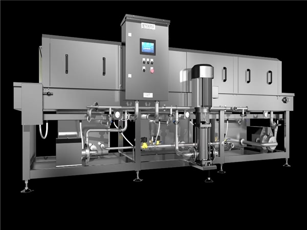 隧道式洗筐機(jī)風(fēng)干式洗筐機(jī)價(jià)格，周轉(zhuǎn)筐清洗機(jī)，洗箱機(jī)