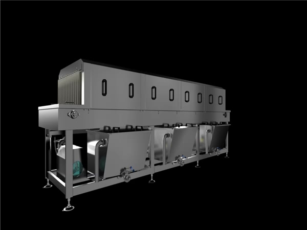 多功能洗箱機，周轉筐清洗機流水線，高壓噴淋清洗設備