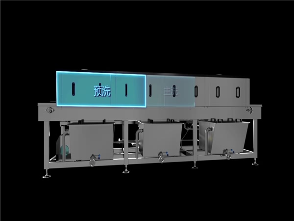 環(huán)速洗筐機，2個人可完成整個清洗過程，效率高能耗低益比體驗
