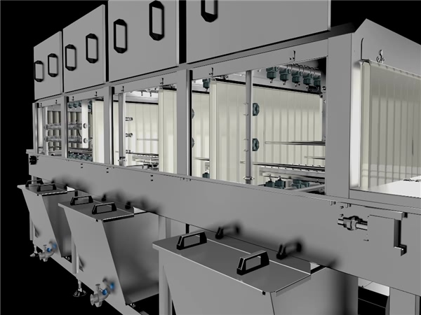 食品筐清洗機，食品托盤清洗機，周轉筐清洗機