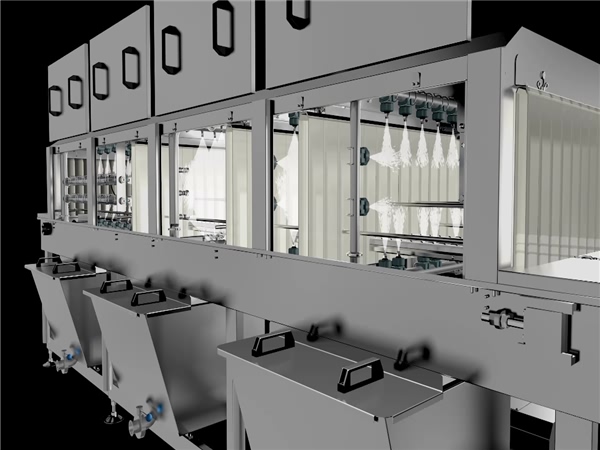 蔬菜周轉箱清洗機，水果筐子清洗機，超市周轉箱清洗機