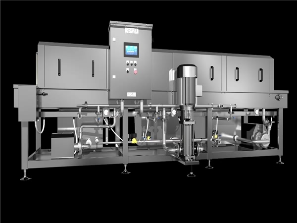 隧道式洗筐機，物料框清洗機，隧道式清洗機