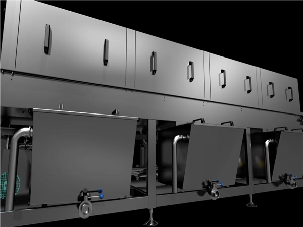 周轉箱清洗機，果蔬氣泡清洗機，檳榔篩盤清洗機，洗盤機，洗筐機