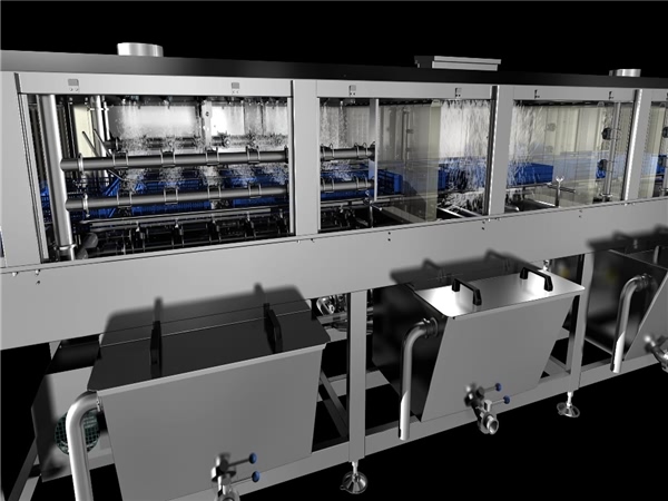 塑料筐清洗設(shè)備，塑料筐食品筐清洗機(jī)，周轉(zhuǎn)筐清洗價(jià)格