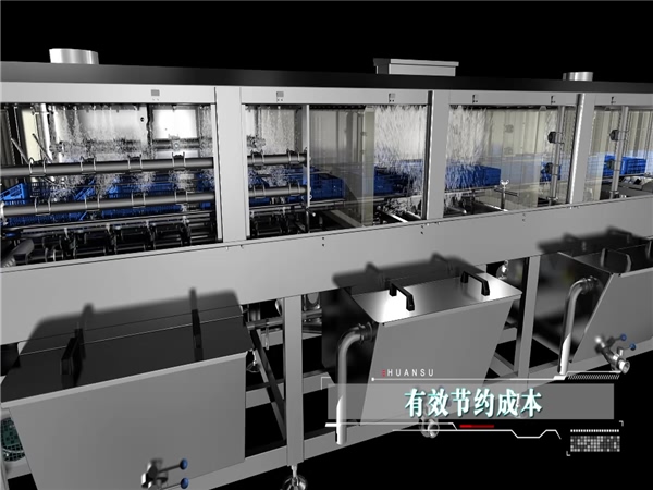 大型洗筐機，塑料筐清洗機，周轉箱清洗機