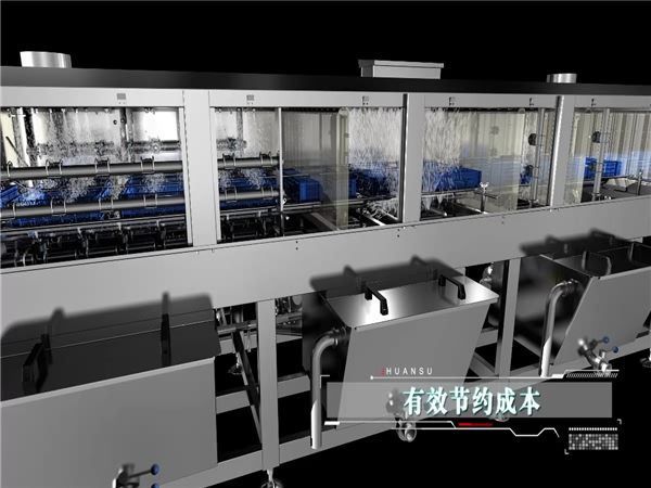 周轉(zhuǎn)箱清洗機(jī)，塑料筐清洗設(shè)備，食品加工設(shè)備，可訂